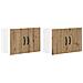 Armadi a pareti per cucina con porta 2 pcs Rovere artigianale - Foto miniatura 1