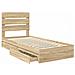 Letto con Contenitore con testiera Rovere Sonoma 90 x 200 cm - Foto miniatura 5