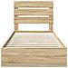 Letto con Contenitore con testiera Rovere Sonoma 90 x 200 cm - Foto miniatura 8