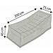 Copertura Per Lettino Da Giardino Deluxe 200x75x45cm  Impermeabile E Resistente - Foto miniatura 2