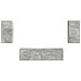 Set mobile TV 4 pcs Grigio cemento Legno multistrato - Foto miniatura 7