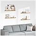 Scaffale da parete 4 pcs Beige 80 x 9 x 3 cm Legno multistrato - Foto miniatura 2