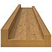 Scaffale da parete 4 pcs Beige 80 x 9 x 3 cm Legno multistrato - Foto miniatura 8