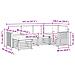 Set divani con cuscino 6 pcs Grigio Naturale e Chiaro - Foto miniatura 7