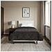 Duvet Estivo Antracite 155 x 220 cm Microfibra e Fleece Teddy - Foto miniatura 4