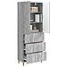 Set di armadi 2 pcs Sonoma grigio 66 x 34,5 x 90 cm - Foto miniatura 2