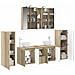 Set di mobili per il bagno 6 pcs Rovere Sonoma - Foto miniatura 3