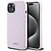 Dkny Custodia In Silicone Trasparente Con Logo Metallico Magsafe Per Iphone 15 Plus / 14 Plus - Rosa - Foto miniatura 1