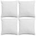 Set 4 Federe Per Cuscini In Simil-lino Bianco 50x50 Cm - Foto miniatura 1
