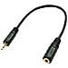 Adattatore Audio Jack 2,5mm Maschio A 3,5mm Femmina, 20cm - Foto miniatura 1