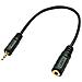 Adattatore Audio Jack 2,5mm Maschio A 3,5mm Femmina, 20cm - Foto miniatura 3
