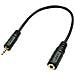Adattatore Audio Jack 2,5mm Maschio A 3,5mm Femmina, 20cm - Foto miniatura 5