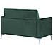 Divano 2 Posti In Tessuto Vellutato Verde Fenes - Foto miniatura 15