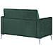Divano 2 Posti In Tessuto Vellutato Verde Fenes - Foto miniatura 6