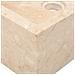Lavandino 45x30x12 Cm In Marmo Crema - Foto miniatura 8