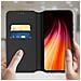 Custodia Xiaomi Redmi Note 8 / Note 8 2021 Portacarte Supporto Similpelle Nero - Foto miniatura 2