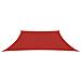 Vela Parasole 160 g / m² Rossa 4/5x3 m in HDPE - Foto miniatura 3