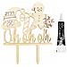 Cake Topper In Legno Ohohoh + Penna Per Glassa Nera - Foto miniatura 1