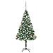 Albero di Natale Artificiale con Set Palline LED e Pigne 180cm - Foto miniatura 1