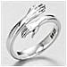 Anello Abbraccio Color Argento   1 Confezione - Foto miniatura 13