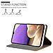 Custodia Compatibile Con Samsung Galaxy A32 4g In Grigio Chiaro Marrone - Coperchio Protettiva Con Chiusura Magnetica, Funzione Stand E Tasca Per Le Carte - Foto miniatura 3