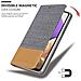 Custodia Compatibile Con Samsung Galaxy A32 4g In Grigio Chiaro Marrone - Coperchio Protettiva Con Chiusura Magnetica, Funzione Stand E Tasca Per Le Carte - Foto miniatura 7