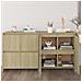 Credenze 2 pz Rovere Sonoma 70x41x75 cm in Legno Multistrato - Foto miniatura 1