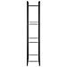Portalegna Nero Opaco 50x28x132 cm in Acciaio - Foto miniatura 3