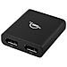 Thunderbolt Dual DisplayPort Adapter adattatore grafico USB 7680 x 4320 Pixel Nero - Foto miniatura 1