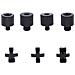 Adattatore A Vite Per Treppiede Per Fotocamera Da 1/4"" A 3/8"" 6 Pezzi Black - Foto miniatura 1