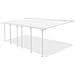 Pergola Addossata /posto Auto Coperto 24m² Kleo 800l300 Alluminio Bianco - Foto miniatura 4
