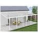 Pergola Addossata /posto Auto Coperto 24m² Kleo 800l300 Alluminio Bianco - Foto miniatura 1