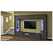Parete Attrezzata Clementino, Set Salotto Porta Tv A 6 Ante, Mobile Soggiorno Multiuso Con Luce Led, 100% Made In Italy, Cm 290x40h191, Antracite - Foto miniatura 1