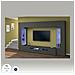 Parete Attrezzata Clementino, Set Salotto Porta Tv A 6 Ante, Mobile Soggiorno Multiuso Con Luce Led, 100% Made In Italy, Cm 290x40h191, Antracite - Foto miniatura 4