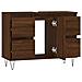 Armadietto Bagno Rovere Marrone 80x33x60cm In Legno Multistrato - Foto miniatura 9