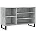 Scarpiera Grigio Cemento 102x36x60 Cm In Legno Multistrato - Foto miniatura 2