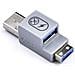 Ucl03db Clip Sicura Bloccaporte Usb Tipo A Blu Plastica 1 Pz - Foto miniatura 1