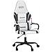 Sedia Da Gaming Bianco E Nero In Similpelle - Foto miniatura 8