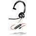 Cuffie monoaurali Blackwire 3310 con connettore USB-C + adattatore USB-C /A - Foto miniatura 1