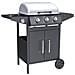 BBQ3PL1 barbecue per l'aperto e bistecchiera Carrello Gas Nero, Stainless steel - Foto miniatura 1