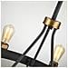 Lampadario Industrial Nordico Silas Acciaio Zinco Antico Ottone 8 Luci E27 - Foto miniatura 2