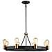 Lampadario Industrial Nordico Silas Acciaio Zinco Antico Ottone 8 Luci E27 - Foto miniatura 1