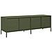 Mobile Tv Verde Oliva 135x39x43,5cm Acciaio Laminato A Freddo - Foto miniatura 5