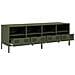 Mobile Tv Verde Oliva 135x39x43,5cm Acciaio Laminato A Freddo - Foto miniatura 7