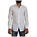 Abito Formale Slim Fit In Cotone Bianco Camicia Oro - It37 - Xs - Foto miniatura 1