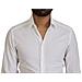 Abito Formale Slim Fit In Cotone Bianco Camicia Oro - It37 - Xs - Foto miniatura 4