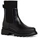 Black Casual Closed Booties Stivaletti Pelle Scarpe Donna Nero Eu 38, 1-25830-41 001 - Foto miniatura 1
