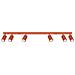 Lampada Da Soffitto Karbon 6l Rosso Ocra Sl. 1642 - Minimalista Lampada Da Soffitto Ocra Rossa 16.5x117x6.5 Cm - Foto miniatura 1