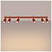 Lampada Da Soffitto Karbon 6l Rosso Ocra Sl. 1642 - Minimalista Lampada Da Soffitto Ocra Rossa 16.5x117x6.5 Cm - Foto miniatura 3