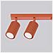 Lampada Da Soffitto Karbon 6l Rosso Ocra Sl. 1642 - Minimalista Lampada Da Soffitto Ocra Rossa 16.5x117x6.5 Cm - Foto miniatura 7